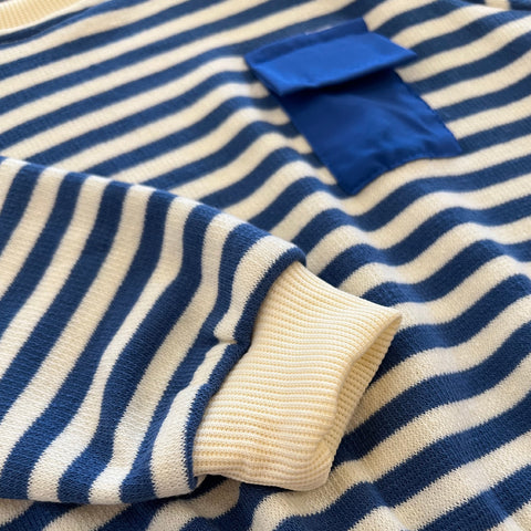 Blue Stripe Pocket Pullover