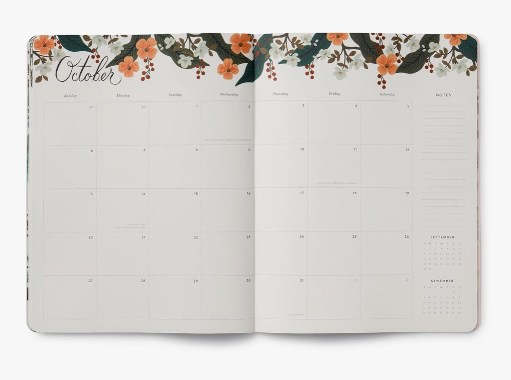 2025 Peacock 12Month Monthly Planner Stay Forever