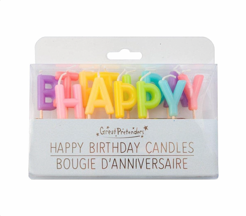 Candles Happy Birthday Rainbow