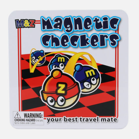 Checkers Magnetic travel Game