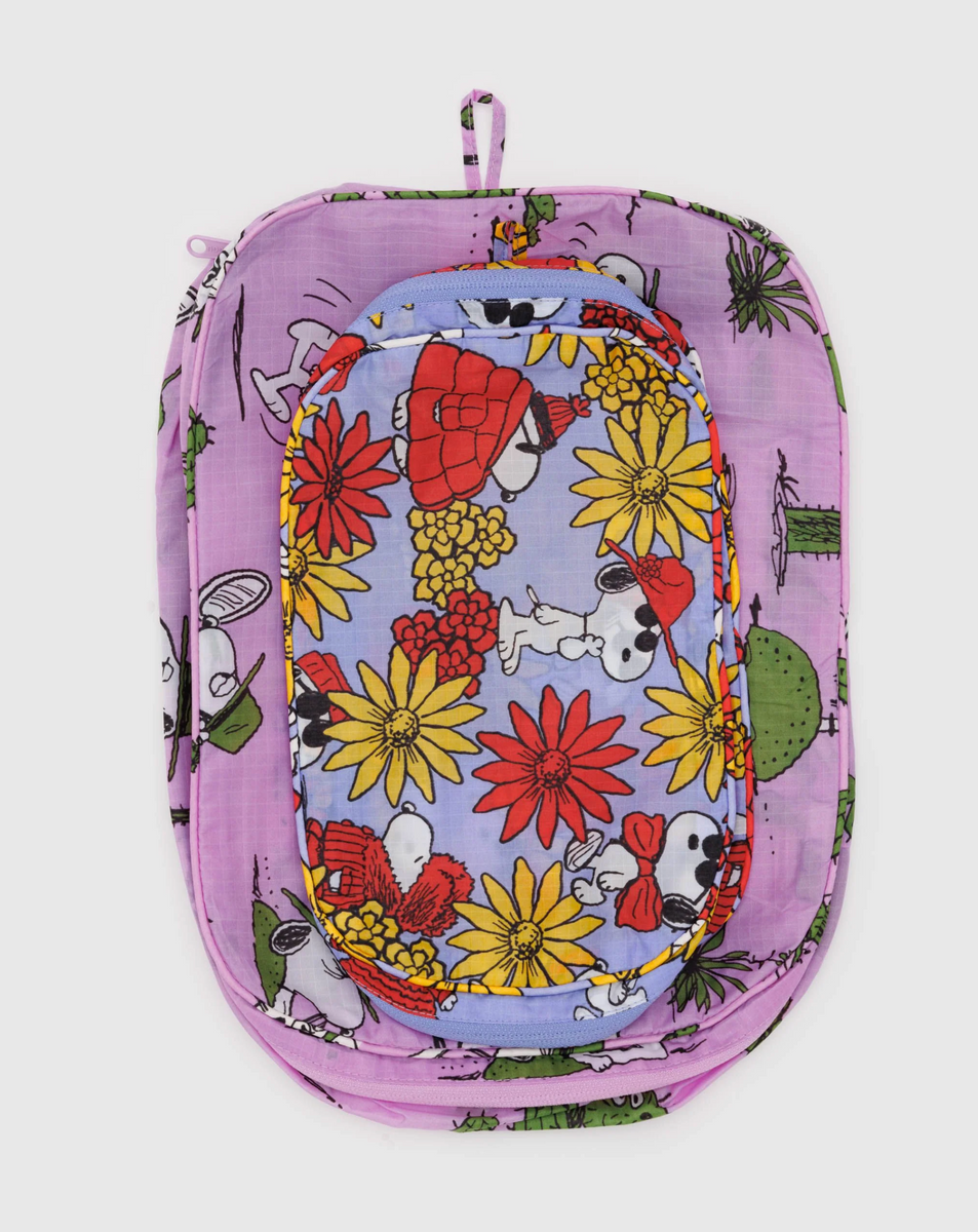 BAGGU PACKING CUBE SET GARDEN FLOWERS