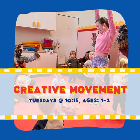 Creative Movement Tuesday, 10:15-11:00 (Ages: 1-2)