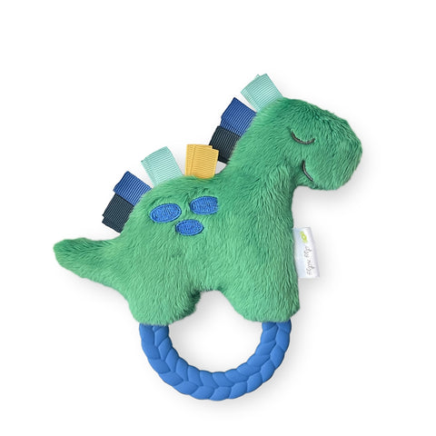 Ritzy Rattle Pal™ Plush Rattle Pal with Teether Dino