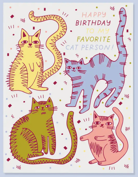 Cat Person Card