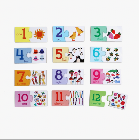 Pre-School Numbers Puzzle Pairs