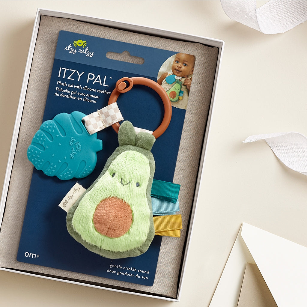 Itzy Pal™ Plush + Teether Avocado