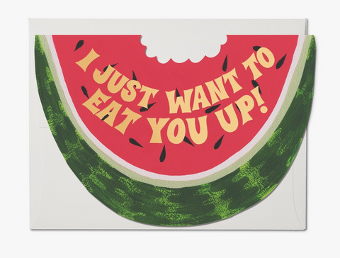 Juicy Watermelon Love Card