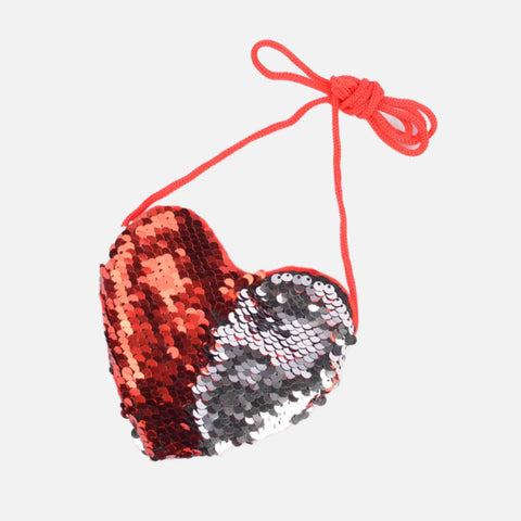 Sparkly Sequins Heart Coin Purse
