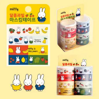 Miffy Sweet Fruit Deco Masking Tape 8pc Set