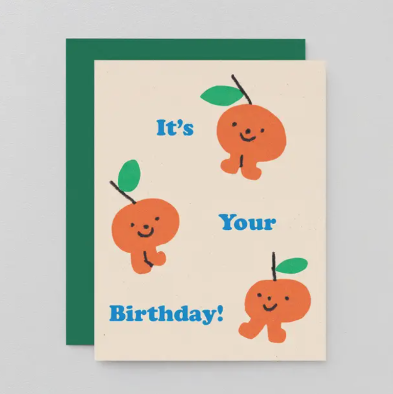 Birthday Oranges Kids Card