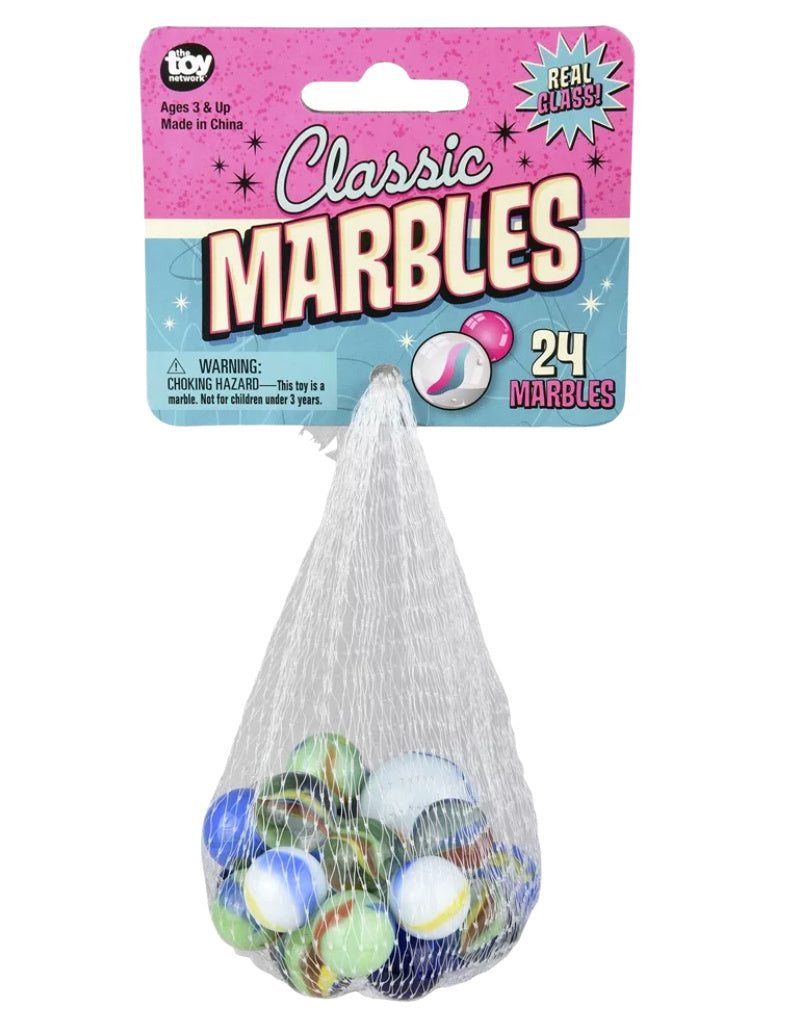 Classic Marbles 24 Set by The Toy Network for Kids Aged 3+ – Stay Forever
