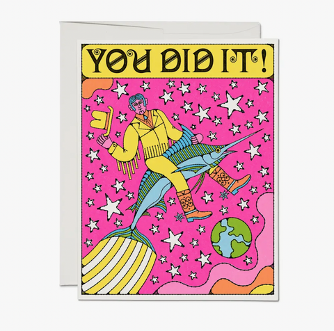Marlin Rodeo You Did It Card