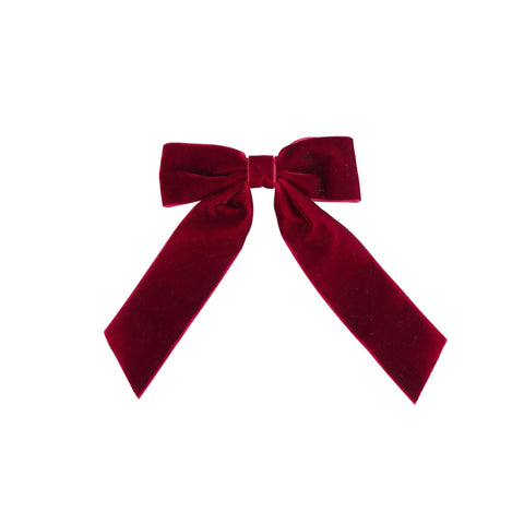 Big Velvet Bow Barrette