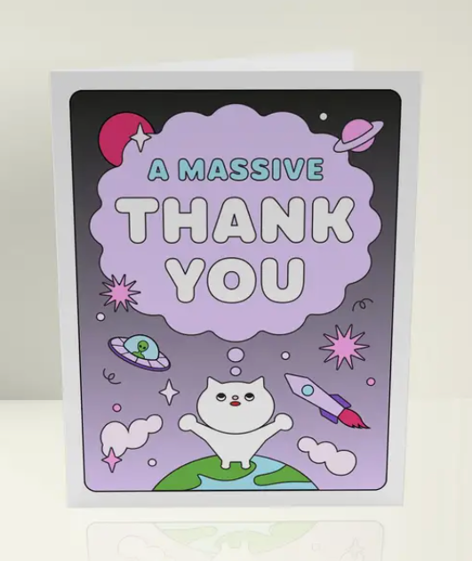 A Massive Thank You Greeting Card
