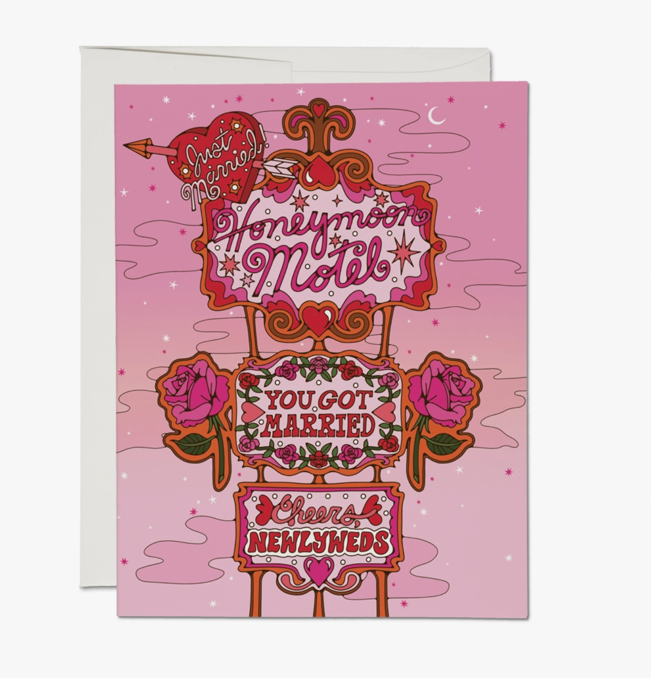 Honeymoon Motel Card