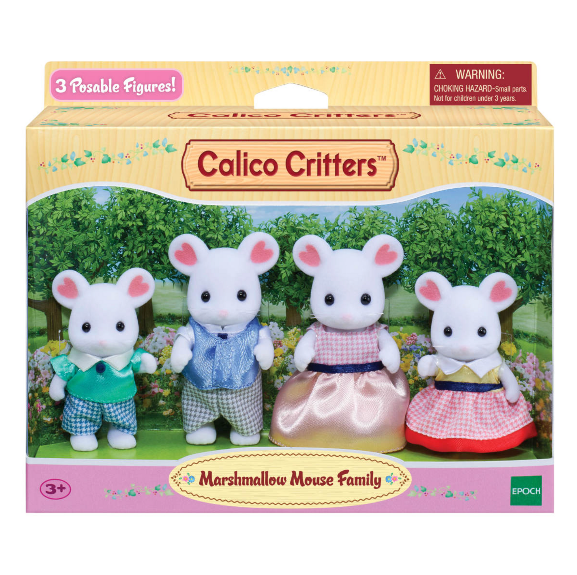 Calico Critters Marshmallow Mouse Family