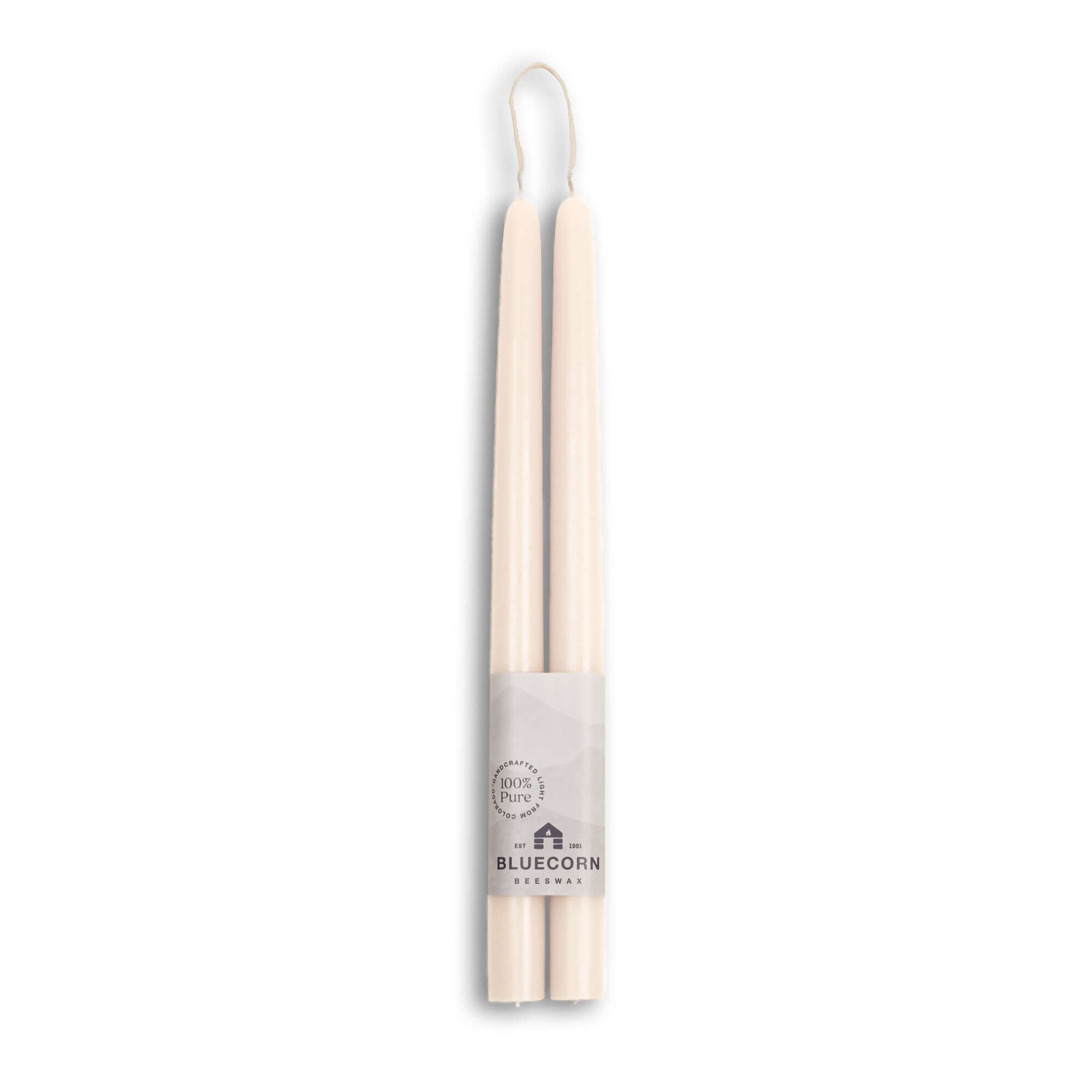 12" Beeswax Taper Candles