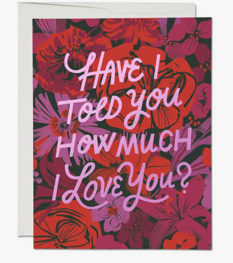 I Love You Florals card