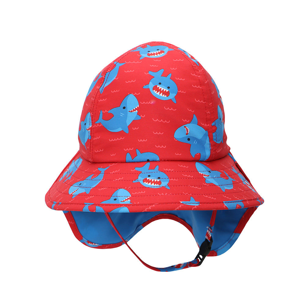 Baby/Toddler Cape Sunhat - Blue Shark  2-4Y