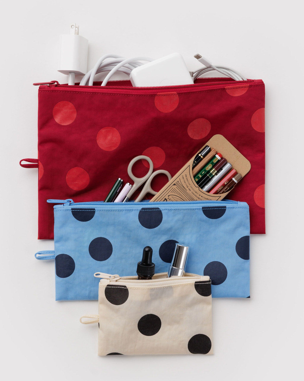 Flat Pouch Set Polka Dot Mix