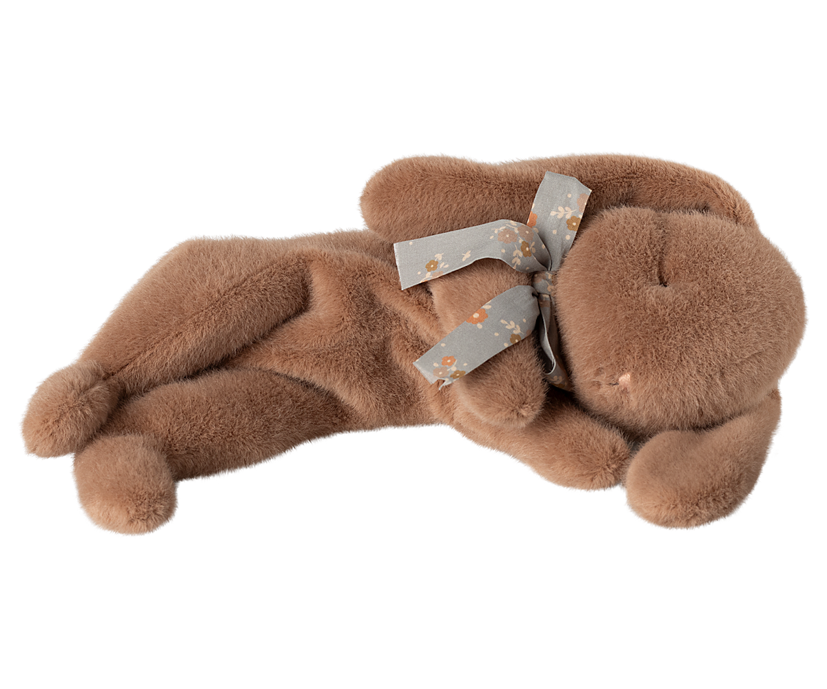 Sleeping bunny plush, Small - Soft brown - Stay Forever
