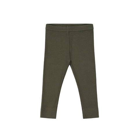 Organic Cotton Modal Elastane Legging- Olive