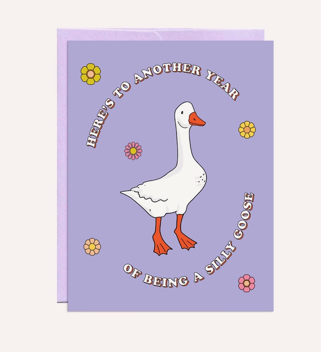 Silly Goose Birthday Purple