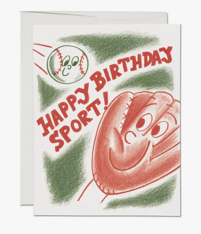 Baseball Birthday greeting card
