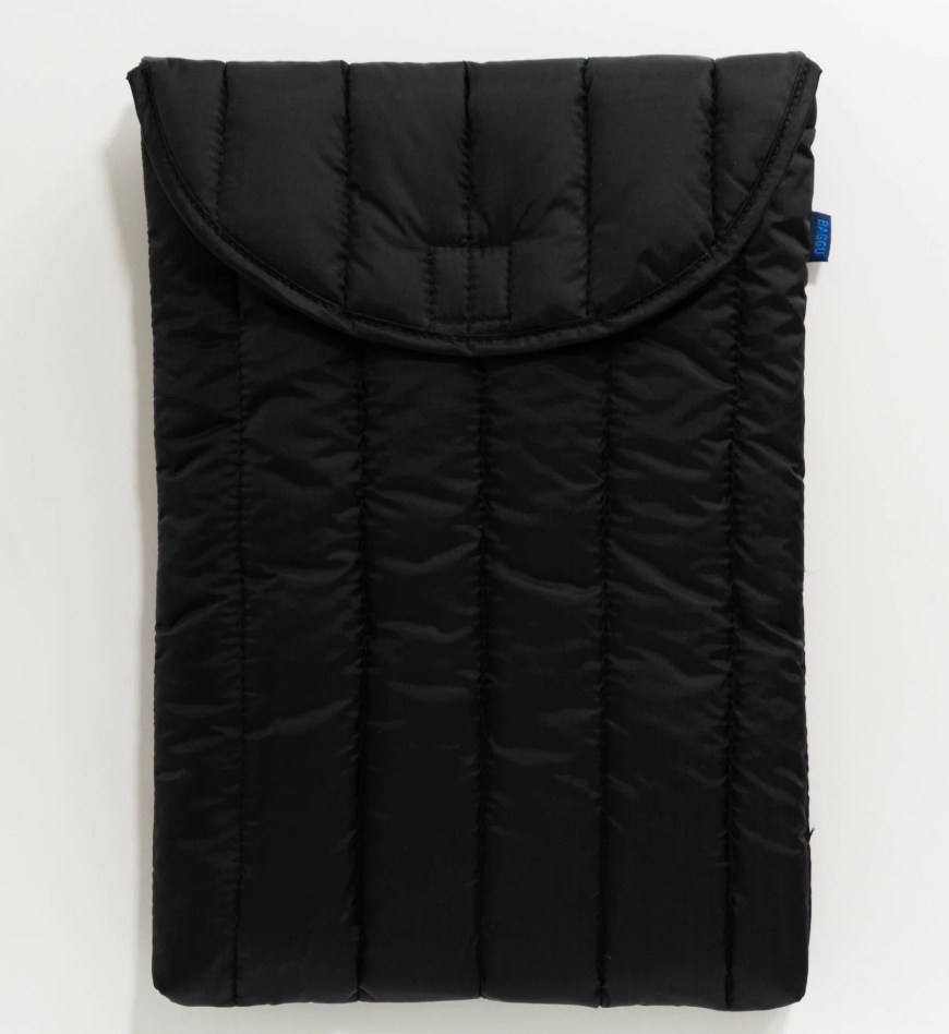 Baggu | Puffy Laptop Sleeve 16" Black - Stay Forever