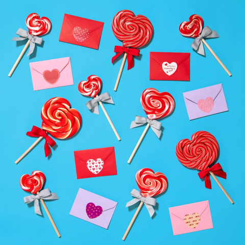 Organic Cherry Heart Lollipop