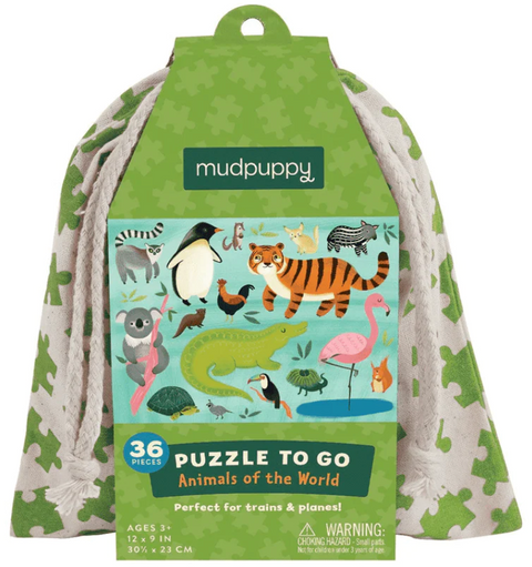 Animals Of The World 36 Piece Puzzle to Go