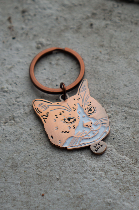 Lil Shit - Cat Keychain