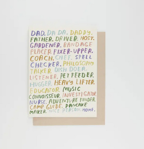 Dad, You're All That Card