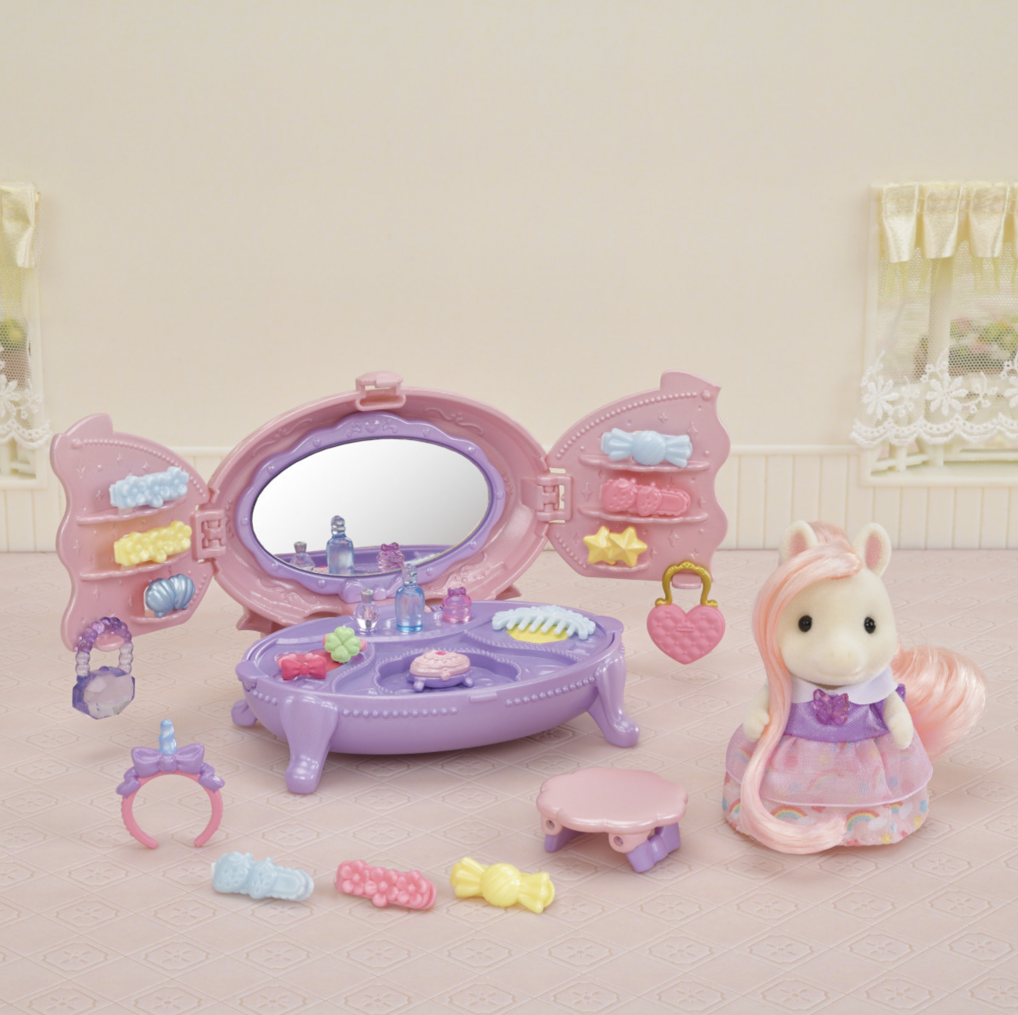 Calico Critters Pony's Vanity Dresser Set