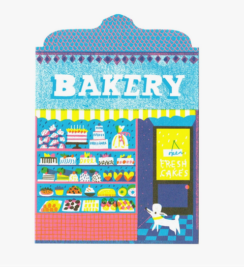 Bakery Shop Die Cut Card