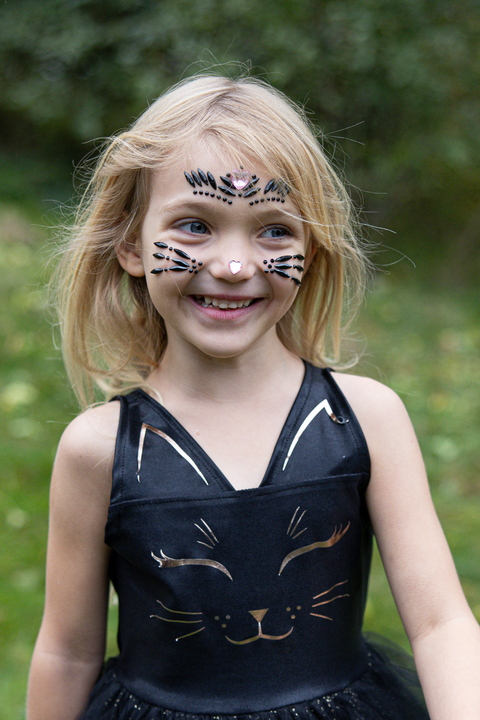 Black Cat Face Crystals