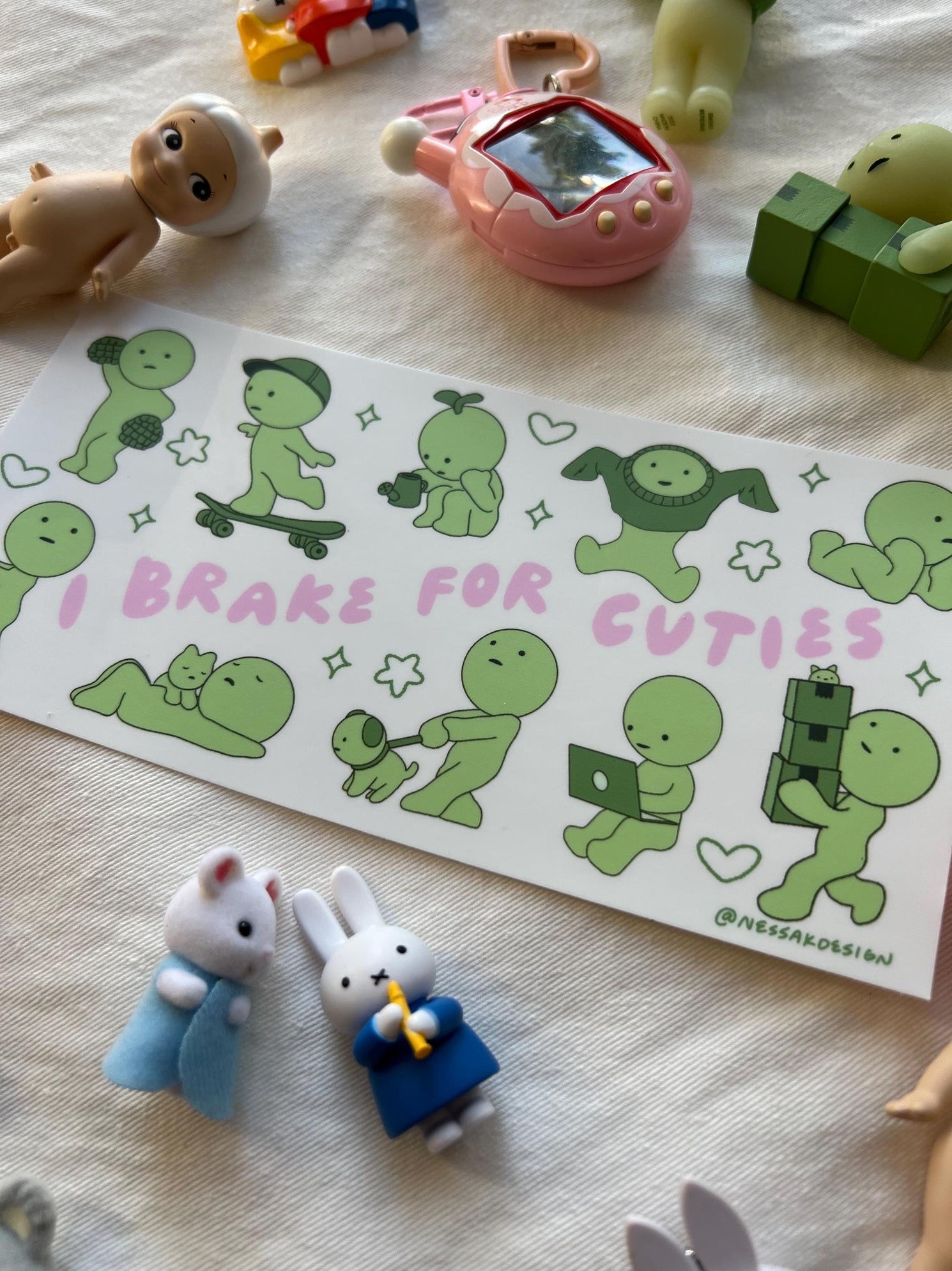 Bumper Sticker - Smiski