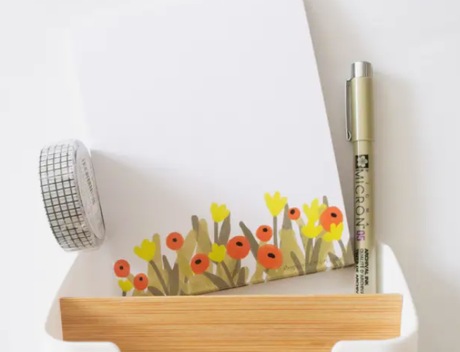Floral Notepad