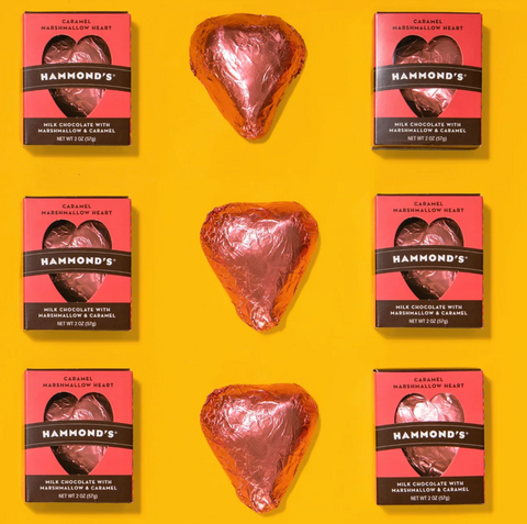 Caramel Marshmallow Milk Chocolate Heart
