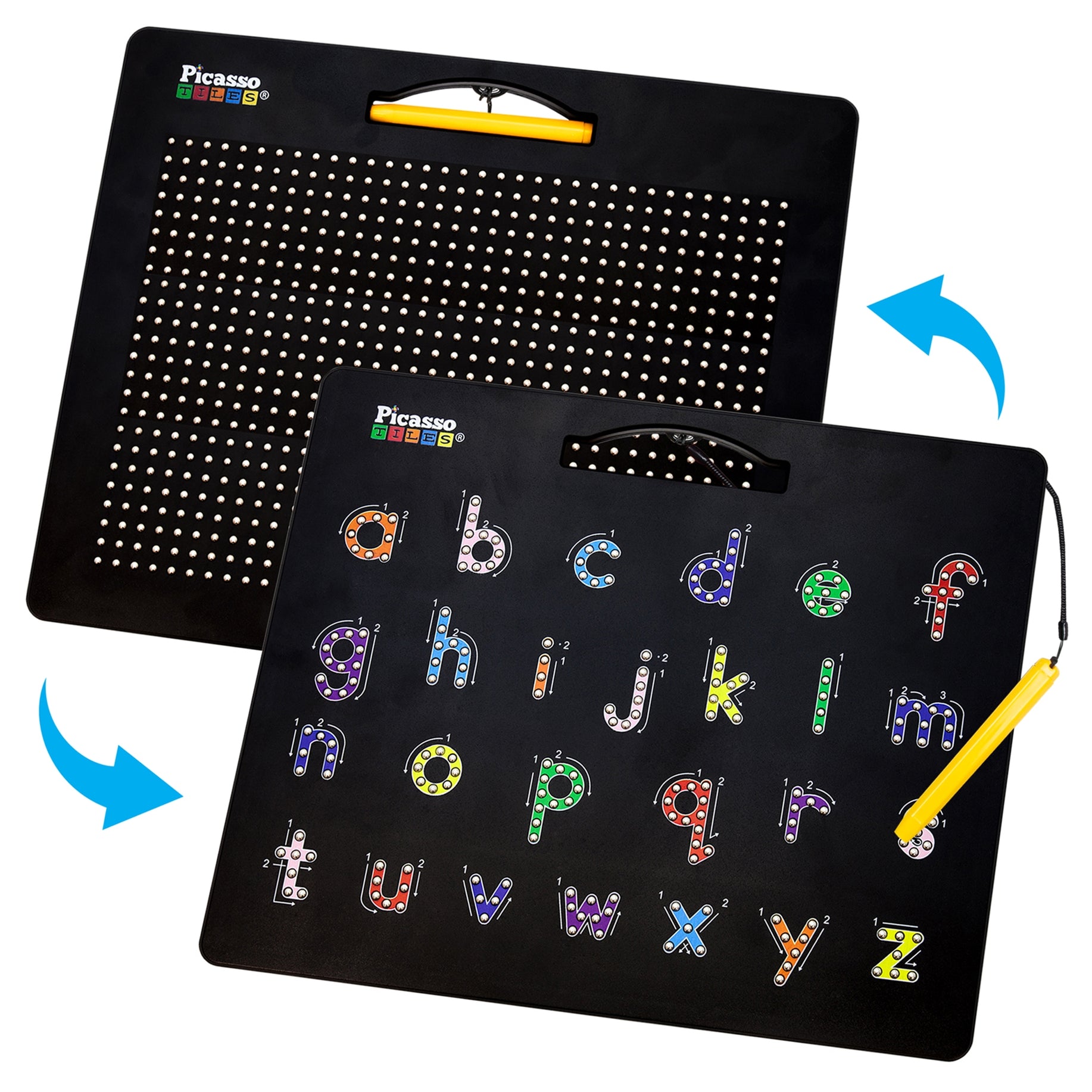 PicassoTiles Double-Sided Magnetic Drawing Tablet Pad - Stay Forever