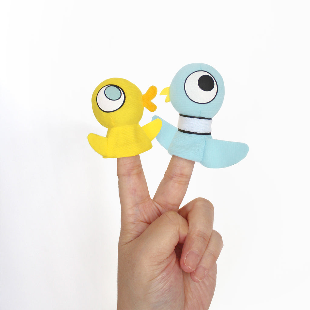 Pigeon & Duckling Finger Puppets