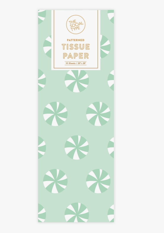 Peppermint Holiday Tissue Paper