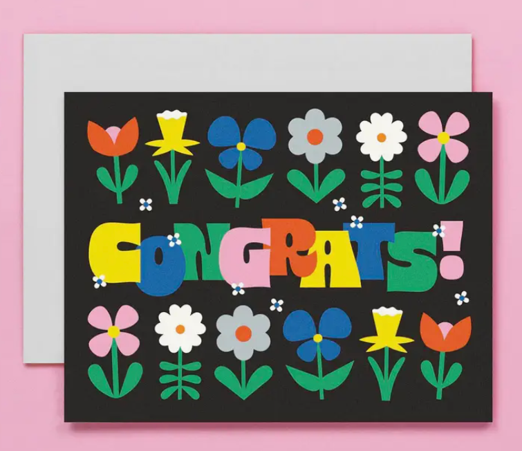 Celebration Garden Congrats Card Bright