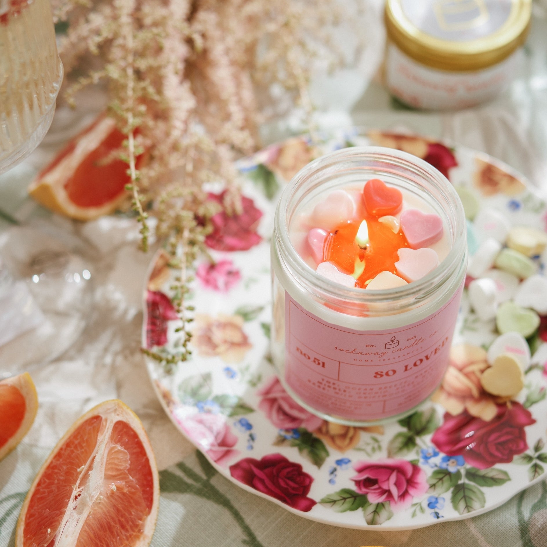 The Rockaway Candle Co | Soy Candle So Loved - Valentines Collection