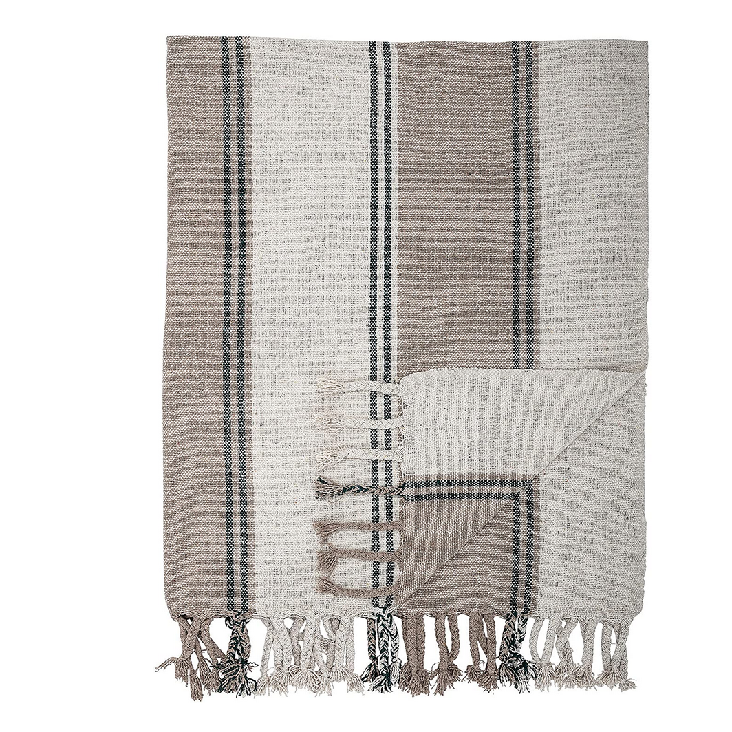 Sierra Stripe Cotton Throw - Stay Forever