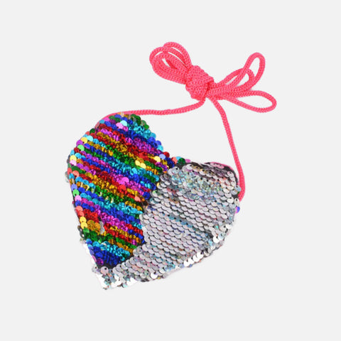 Sparkly Sequins Heart Coin Purse