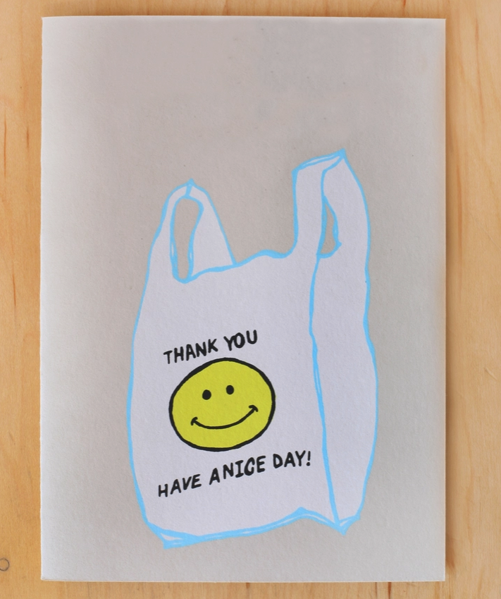 Alphabet Studios - Thank You Grocery Bag Card