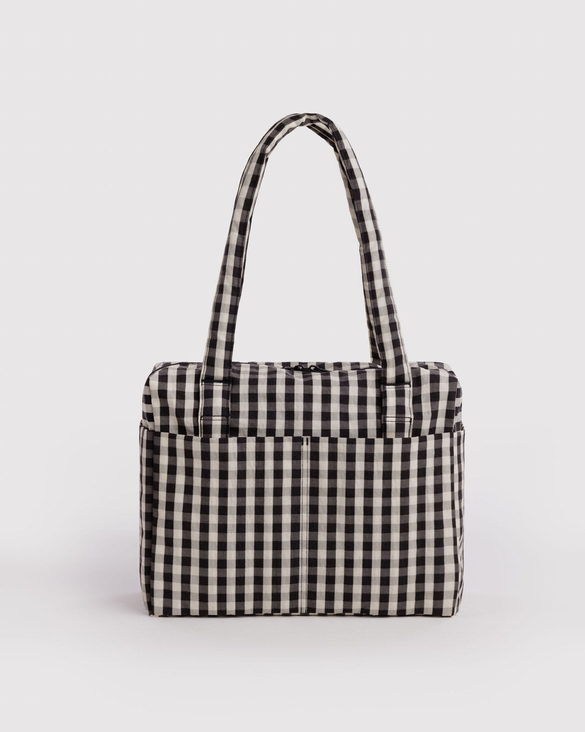 Small Cloud Carry-On Black and Cream Gingham