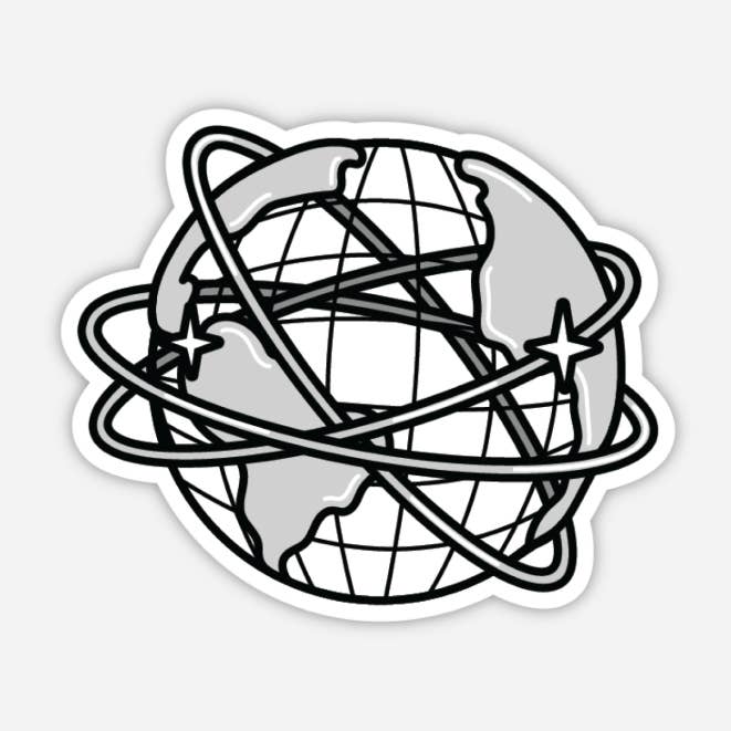 Unisphere Globe Queens 3" Sticker