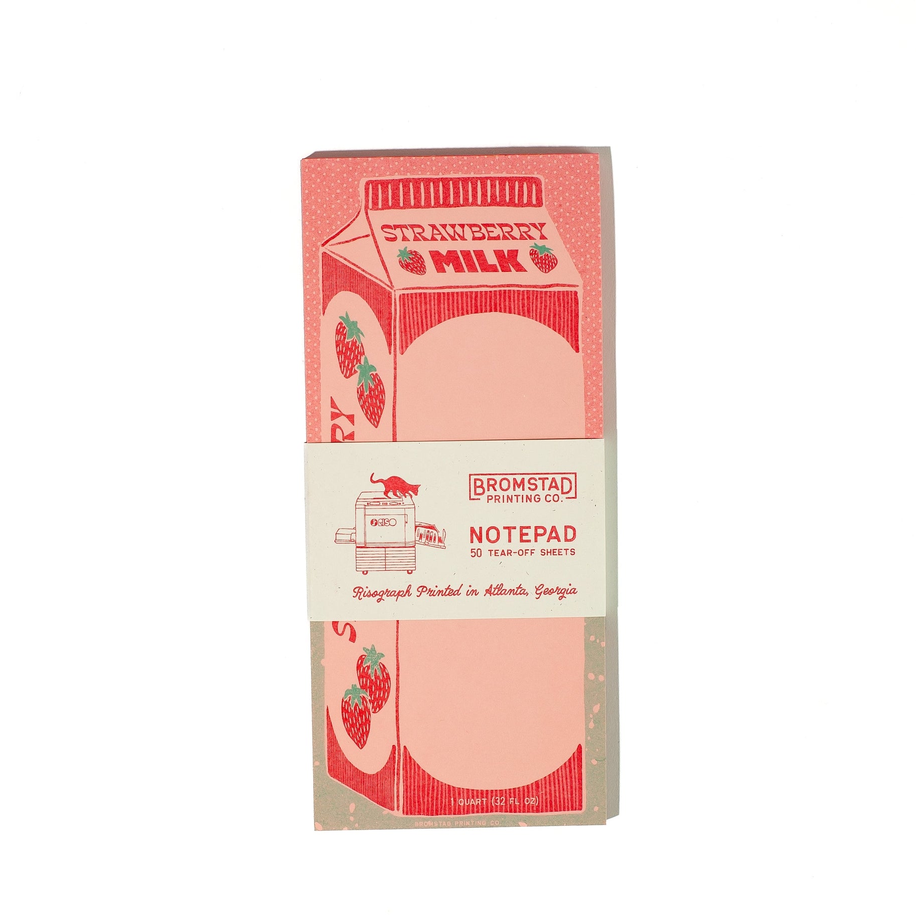 Strawberry Milk - Risograph Notepad - Stay Forever